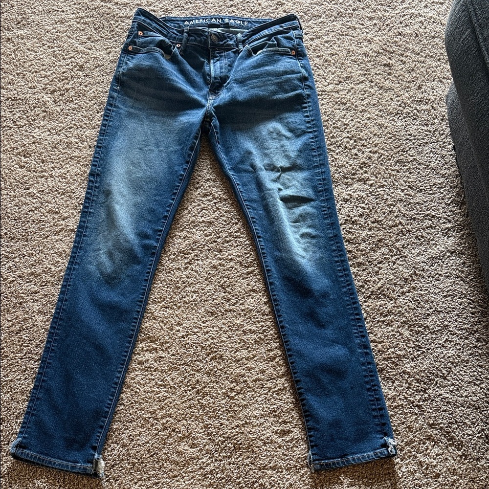 American Eagle Outfitters Women's Indigo Straight Leg Jeans